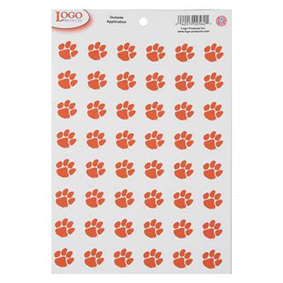 Clemson Tigers Small Stickers Set - 48 Stickers