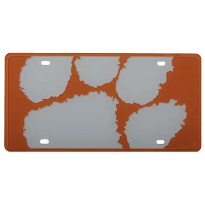 Clemson Tigers Full Color Mega Inlay License Plate