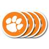 Clemson Tigers Coaster Set - 4 Pack