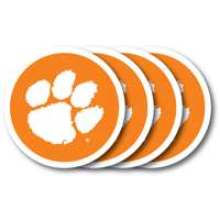 Clemson Tigers Coaster Set - 4 Pack