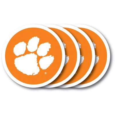 Clemson Tigers Coaster Set - 4 Pack