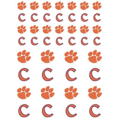 Clemson Tigers Small Sticker Sheet - 2 Sheets