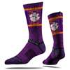 Clemson Tigers Strideline Premium Crew Sock - Purple