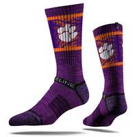 Clemson Tigers Strideline Premium Crew Sock - Purple