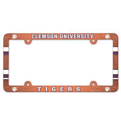 Clemson Tigers Plastic License Plate Frame