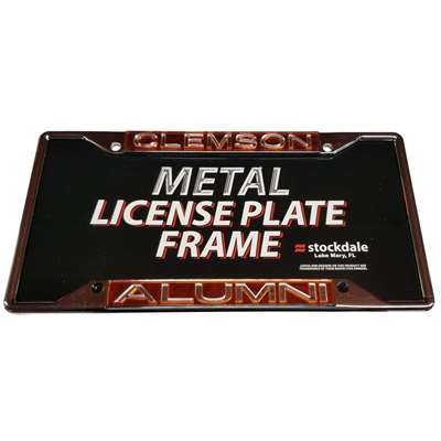 Clemson Tigers Alumni Metal Inlaid Acrylic License Plate Frame