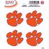 Clemson Tigers Logo Decal Sheet - 4 Decals