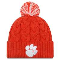 Clemson Tigers New Era Women's Cozy Cable Knit Beanie