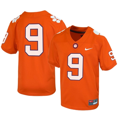 Nike Clemson Tigers Youth Football Jersey - #9 Orange