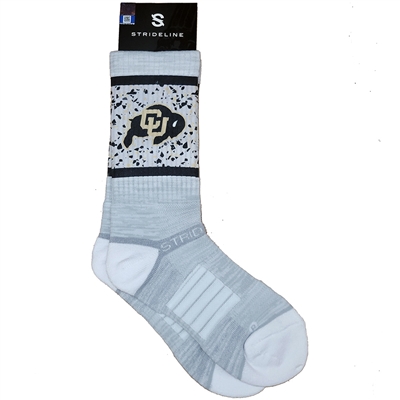 Colorado Buffaloes Strideline Strapped Fit 2.0 Socks - White