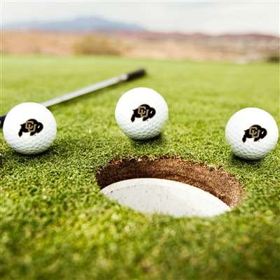 Colorado Buffaloes Golf Balls - Set of 3