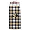 Colorado Buffaloes Plaid Slim Coozie