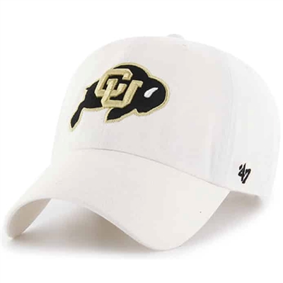 Colorado Buffaloes 47 Brand Clean Up Adjustable Hat - White