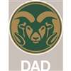 Colorado State Rams Transfer Decal - Dad