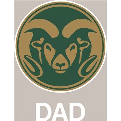 Colorado State Rams Transfer Decal - Dad