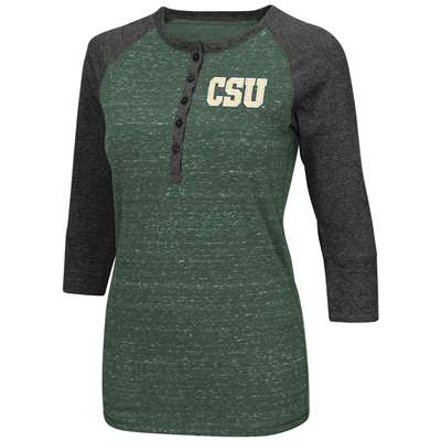 Colorado State Rams Women's Split 3/4 Sleeve Raglan Shirt