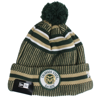 Colorado State Rams New Era Patch Sport Knit Beanie