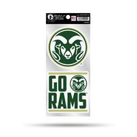 Colorado State Rams Double Up Die Cut Decal Set