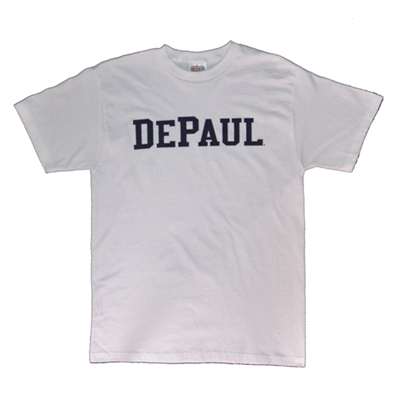 Depaul T-shirt - Block Print, White