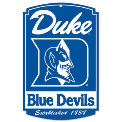 Duke Blue Devils Wood Sign