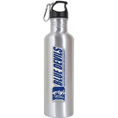 Duke Blue Devils Aluminum Water Bottle - Wide Mouth - Silver