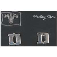 Duke Blue Devils Sterling Silver Earrings