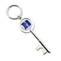 Duke Blue Devils Skeleton Key Bottle Opener Keychain