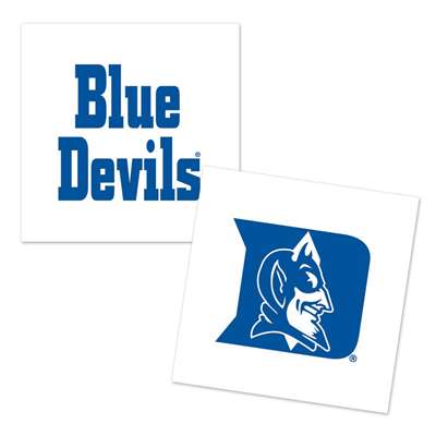 Duke Blue Devils Temporary Tattoo - 4 Pack