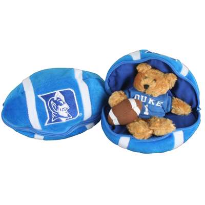 Duke Blue Devils Stuffed Bear in a Ball - Football