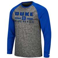 Duke Blue Devils Colosseum Bagpipes Performance Raglan T-Shirt