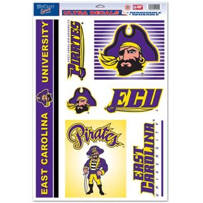 East Carolina Pirates Ultra Decal Set - 11'' X 17''