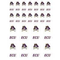 East Carolina Pirates Small Sticker Sheet - 2 Sheets