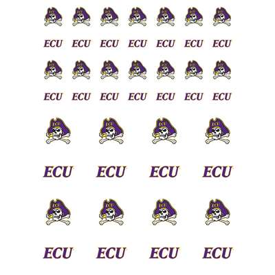 East Carolina Pirates Small Sticker Sheet - 2 Sheets