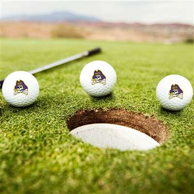 East Carolina Pirates Golf Balls - Set of 3