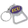 East Carolina Pirates Metal Key Chain And Bottle Opener W/domed Insert