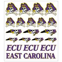 East Carolina Pirates Multi-Purpose Vinyl Sticker Sheet