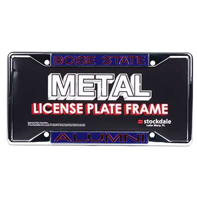 Boise State Metal Alumni Inlaid Acrylic License Plate Frame -Alt