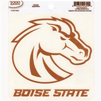 Boise State Broncos Transfer Decal - Orange Chrome