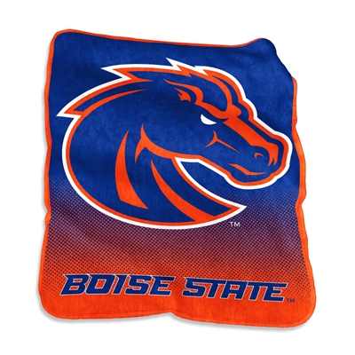 Boise State Broncos Raschel Throw Blanket - Fade