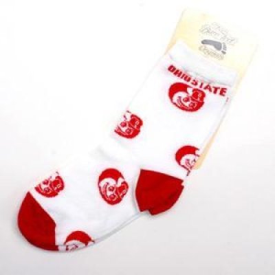 Ohio State Brutus Mascot Baby Socks