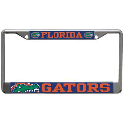 Florida Gators Mega Inlay Metal License Plate Frame