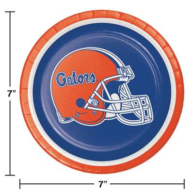 Be ready for game day! Cheer on your favorite college team with these full color, sturdy style, paper lunch/snack/cake plates. This set of 8 plates are a high quality addition to any gathering. Measures 7 inches. Officially licensed by the NCAA and manufa