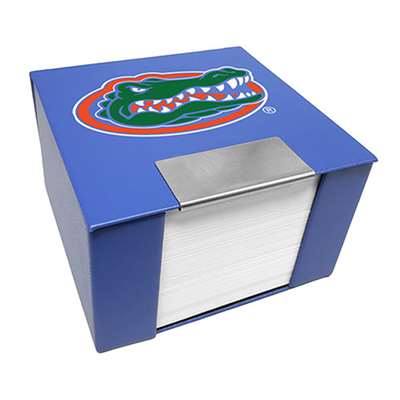 Florida Gators Leather Memo Cube Holder