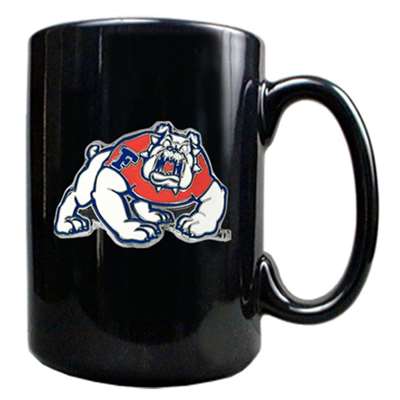 Fresno State Bulldogs 15oz Black Ceramic Mug