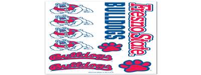 Fresno State Bulldogs Temporary Tattoos