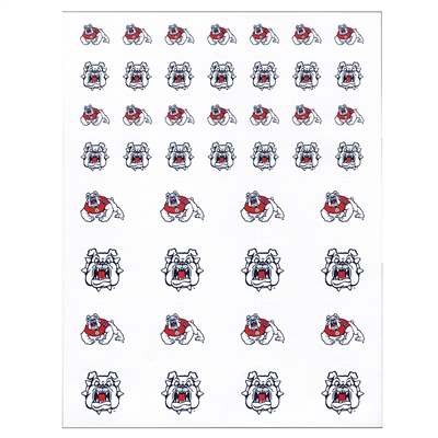 Fresno State Bulldogs Small Sticker Sheet - 2 Sheets