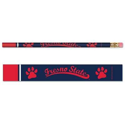 Fresno State Bulldogs Pencil - 6-pack