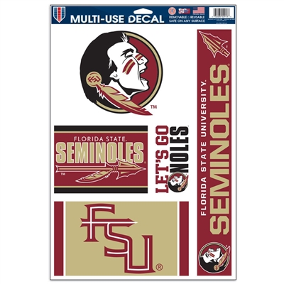 Florida State Seminoles Ultra Decal Set - 11'' X 17''