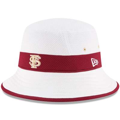 Florida State Seminoles New Era Training Bucket Hat - White