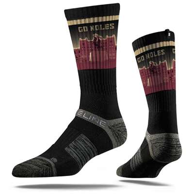 Florida State Seminoles Strideline Premium Crew Sock - Black